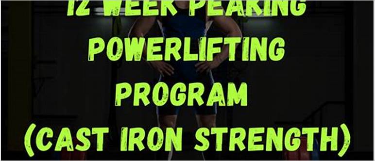 12 week powerlifting program